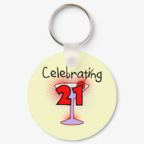 Cocktail Celebrating 21 Tshirts and Gifts keychains