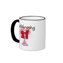 Cocktail Celebrating 21 Tshirts and Gifts Coffee Mug