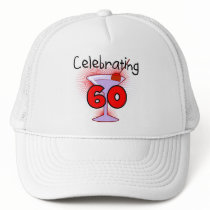 Cocktail Celebrating 60 Tshirts and Gifts Hat