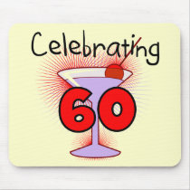 Cocktail Celebrating 60 Tshirts and Gifts Mouse Pad