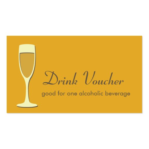 Cocktail champagne glass event orange drink ticket business card