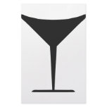 cocktail glass icon personalized stationery