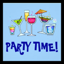 COCKTAIL GLASSES PARTY INVITATION invitations