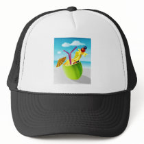 Cocktail in a Coconut Hats