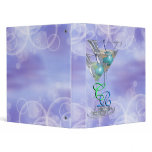 Cocktail monogram summer recipe 3 ring binder