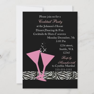 Cocktail Party Invitations on Mod Cocktail Party Invitation  Perfect For A Casual Picnic  A