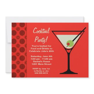 Cocktail Party Invitation invitation