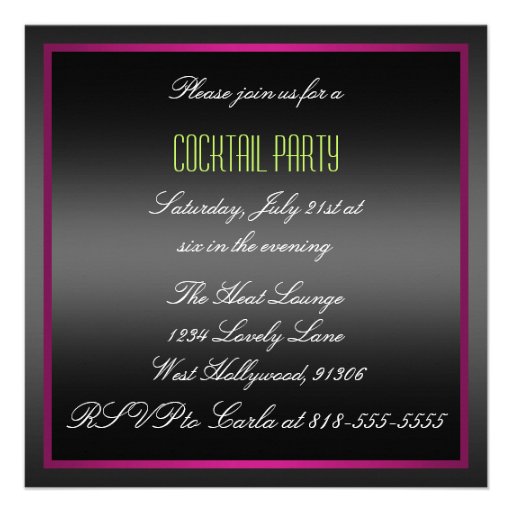Cocktail Party Invitation