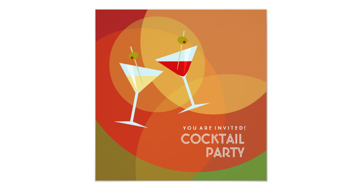 Cocktail Party invitation Zazzle