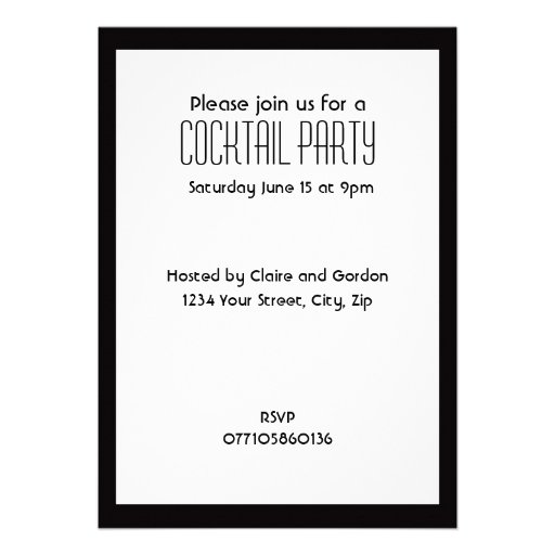 Cocktail Party Invitation