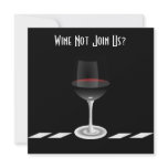 Cocktail Party Invitation in Black and White