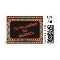 Cocktail Party Invitation postage by DonnaGraysonAbstract Cocktail Party Invitation postage