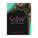Cocktail Party Invitation template Postcard