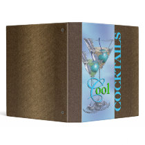 Cocktail pub mixer martini vinyl binders