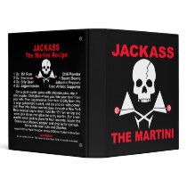Cocktail Recipe Binder - JACKASS, The Martini