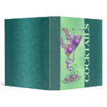 Cocktail recipe summer pub gift binders