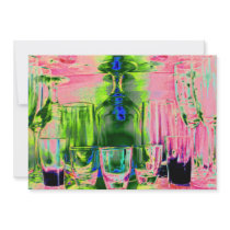 Cocktail Shot and Wine Glasses - Style 1 Personalized Invitations