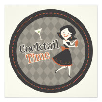 Cocktail Time Invitation invitations