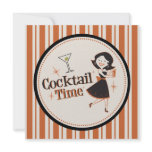 Cocktail Time Invitation - Stripes