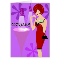 Cocktails (Blank Card / Customize) by printslink Cocktails (Blank Card / Customize)