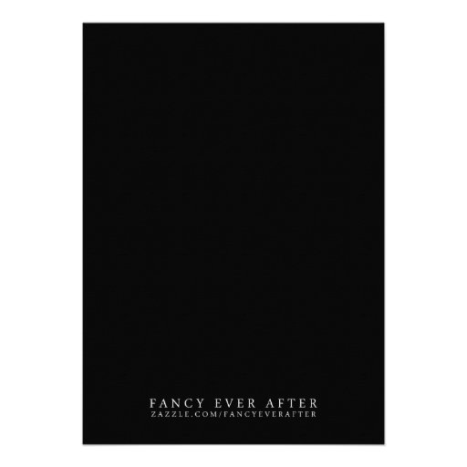 Cocktails & Lingerie Shower Invitations | Black