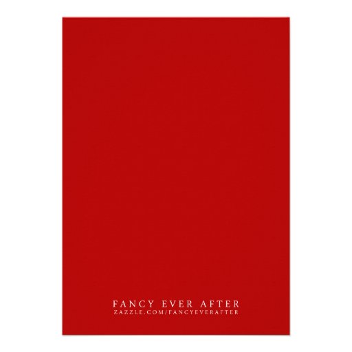 Cocktails & Lingerie Shower Invitations | Red