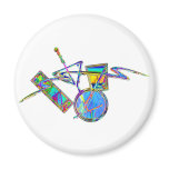 Cocktails, Mixed Drinks, Beverages 3 Refrigerator Magnets
