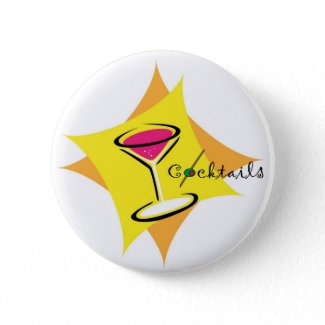 Cocktails Pin button