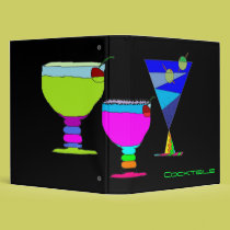 Cocktails Recipe Organizer binders