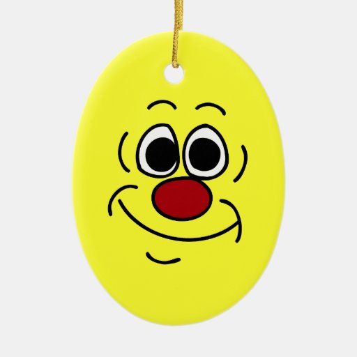 Cocky Smiley Face Grumpey Ornament Zazzle