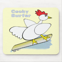 Cocky Surfer Mousepads