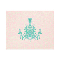 Coco Chandelier ~ Wrapped Canvas .75" Thick
