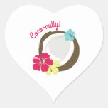 Coco-nutty Heart Stickers