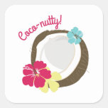 Coco-nutty Square Stickers