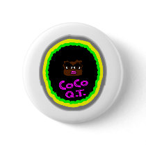CoCo Q.T., Brown Gorgeous Face With Big Curly Hair Pin