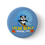 This darling panda bear is too cute! He loves to go surfing on huge waves in Cocoa Beach. What a cute design for anyone who loves surfing in Florida as much as panda does.