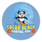 This darling panda bear is too cute! He loves to go surfing on huge waves in Cocoa Beach. What a cute design for anyone who loves surfing in Florida as much as panda does.