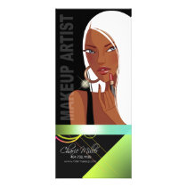 "Cocoa Beauty" Makeup Artist Promotional Custom Rack Cards