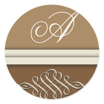 Cocoa brown / chocolate brown stickers