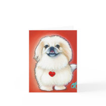 Cocoa Pop Art Pooch-Note Card by wilddogs Cocoa Pop Art Pooch-Note Card