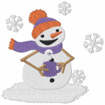 Cocoa Snowman embroidered shirts by Embroidery4U Cocoa Snowman embroidered shirts