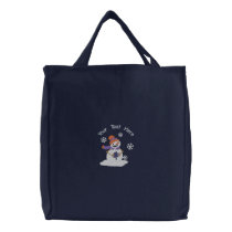 Cocoa Snowmen Canvas Bags