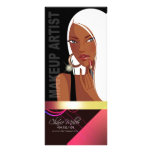 "Cocoa Tanned Beauty" Makeup Artist Promotional Rack Card Design