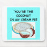 coconut cream pie lover mouse pads