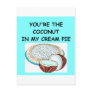 coconut cream pie lover post card