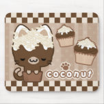 Coconut Cupcake Kitty Mousepad