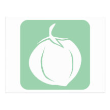 Coconut Fruit Icon Post Card