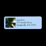 Coconut Palm Return Address Label
