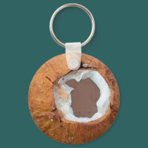 Coconut Watercolor - Key Chain keychains
