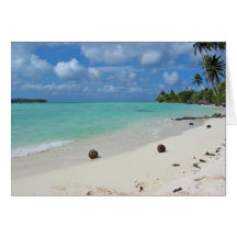 Coconuts on the Beach Card